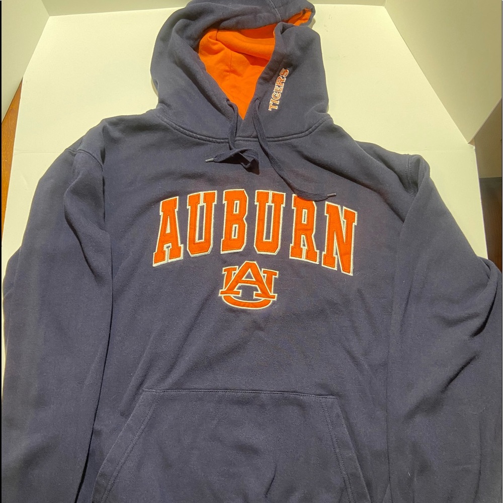Stadium Athletics Auburn Hoodie - Navy and Orange